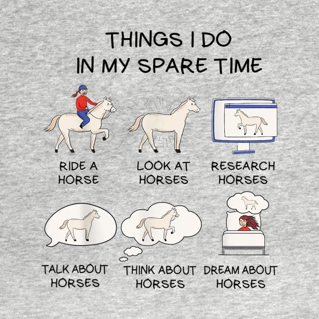 Things I Do In My Spare Time  Horse by ninishop